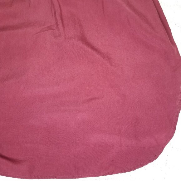 VINTAGE Banana Republic Silk Button Down Shirt wine S Safari & Travel Clothing - Picture 10 of 10